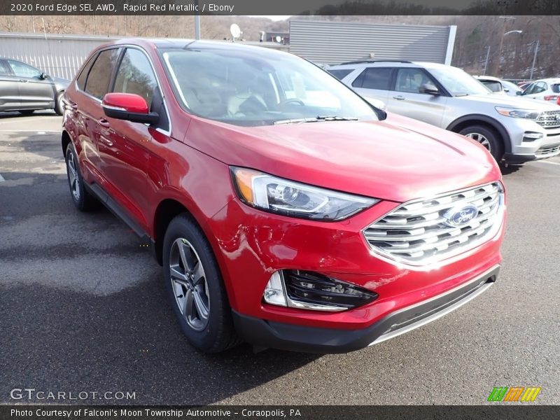 Rapid Red Metallic / Ebony 2020 Ford Edge SEL AWD