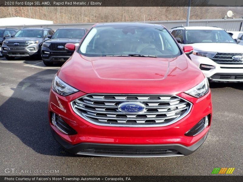 Rapid Red Metallic / Ebony 2020 Ford Edge SEL AWD