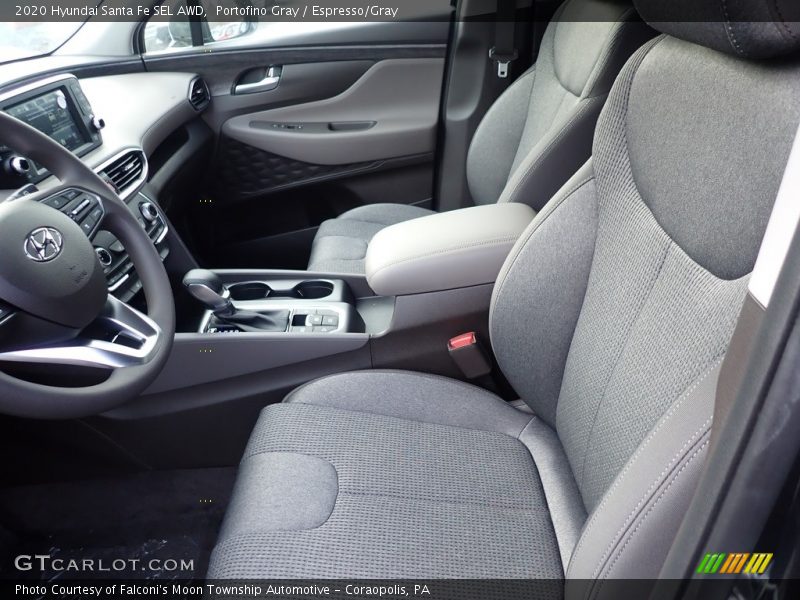 Portofino Gray / Espresso/Gray 2020 Hyundai Santa Fe SEL AWD