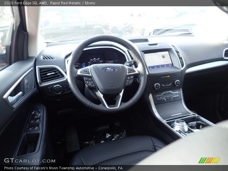 Rapid Red Metallic / Ebony 2020 Ford Edge SEL AWD