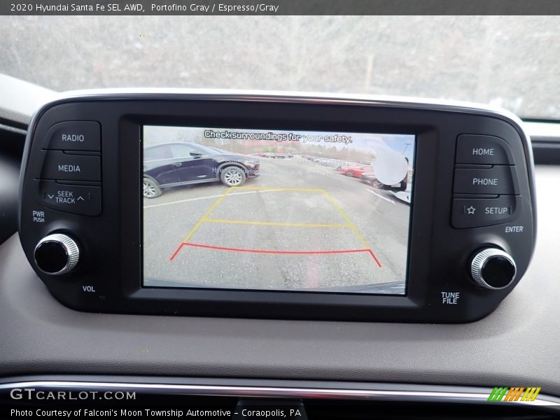 Portofino Gray / Espresso/Gray 2020 Hyundai Santa Fe SEL AWD