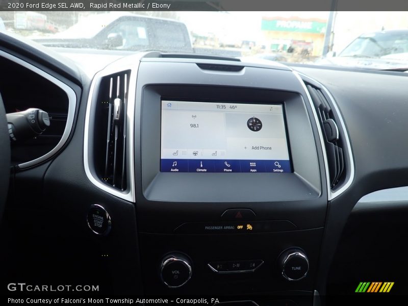 Rapid Red Metallic / Ebony 2020 Ford Edge SEL AWD