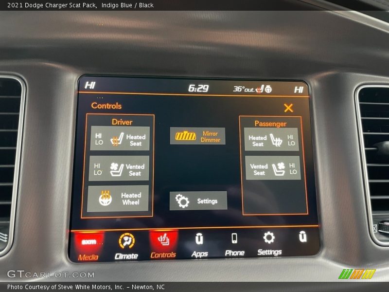 Controls of 2021 Charger Scat Pack