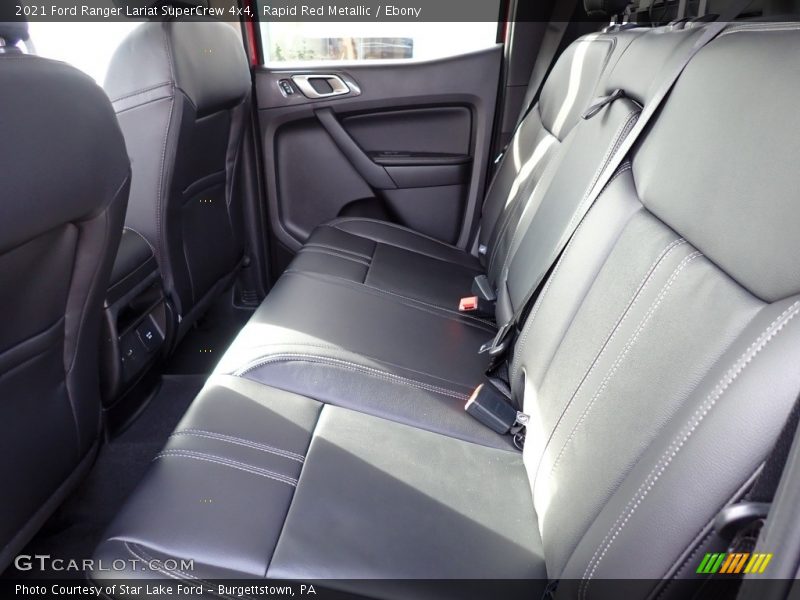 Rear Seat of 2021 Ranger Lariat SuperCrew 4x4