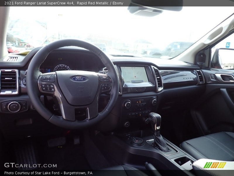 Dashboard of 2021 Ranger Lariat SuperCrew 4x4