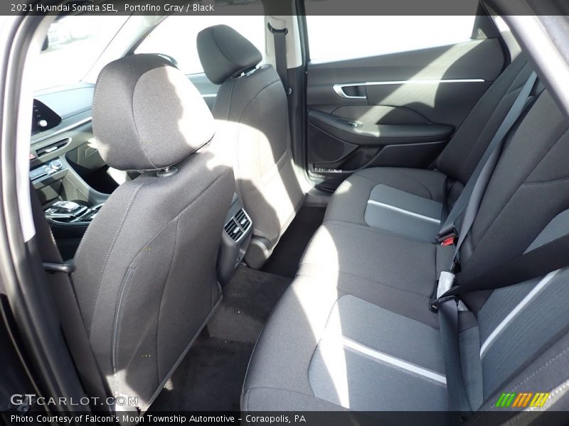 Portofino Gray / Black 2021 Hyundai Sonata SEL