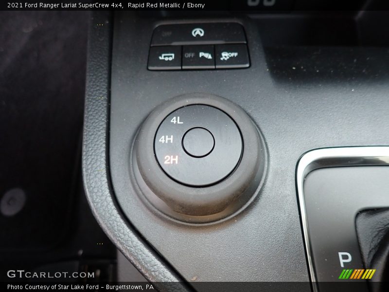 Controls of 2021 Ranger Lariat SuperCrew 4x4