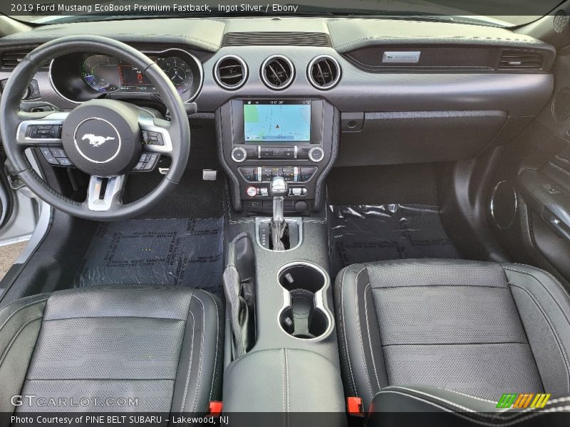 Ingot Silver / Ebony 2019 Ford Mustang EcoBoost Premium Fastback