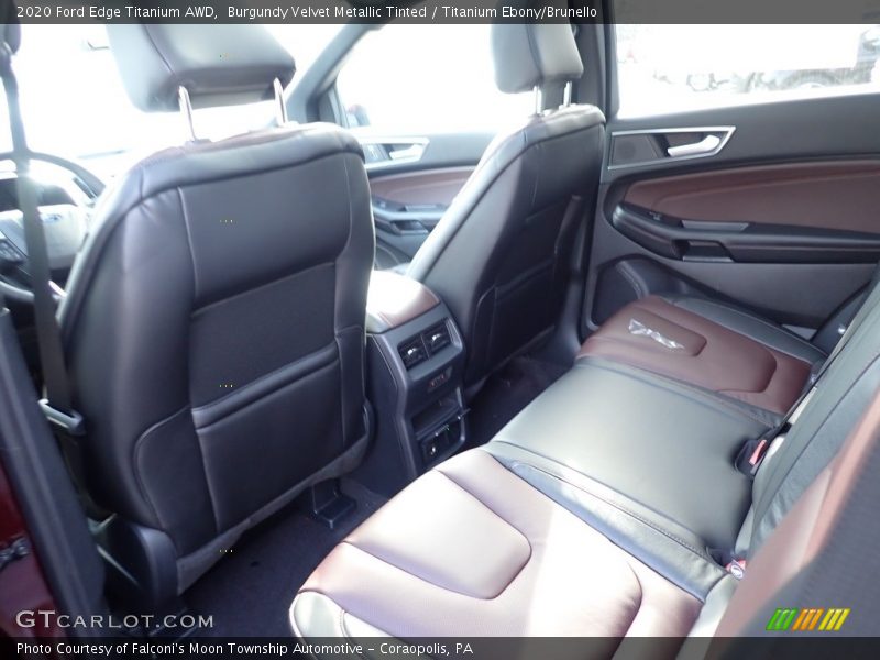 Burgundy Velvet Metallic Tinted / Titanium Ebony/Brunello 2020 Ford Edge Titanium AWD