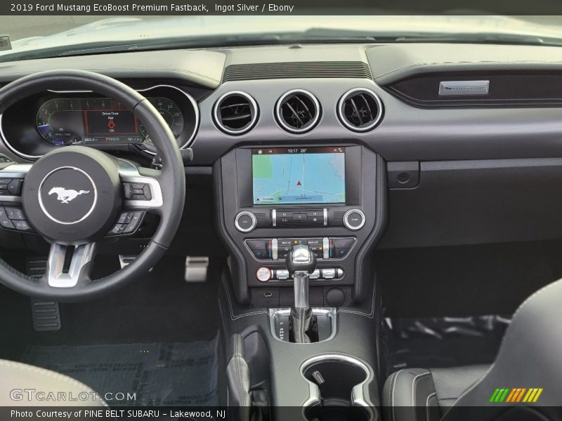 Ingot Silver / Ebony 2019 Ford Mustang EcoBoost Premium Fastback