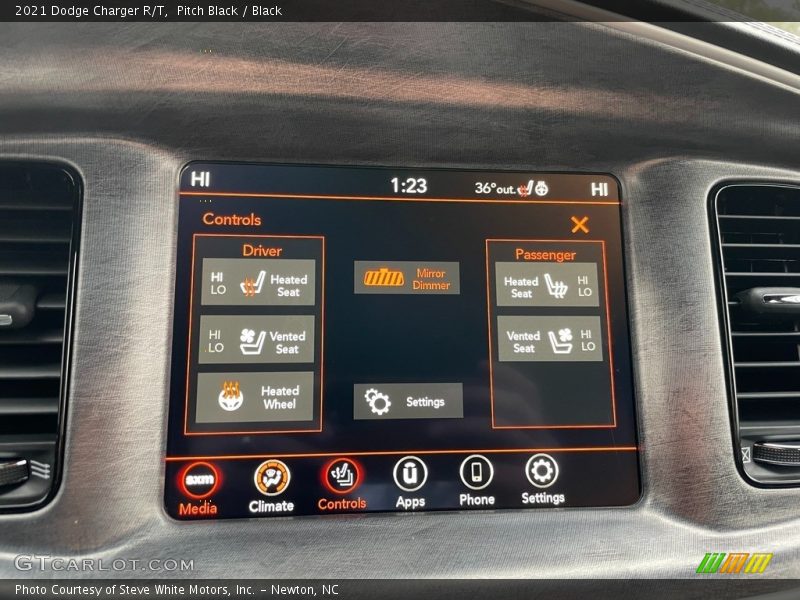 Controls of 2021 Charger R/T