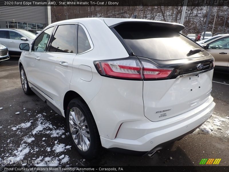 Star White Metallic Tri-Coat / Ebony 2020 Ford Edge Titanium AWD