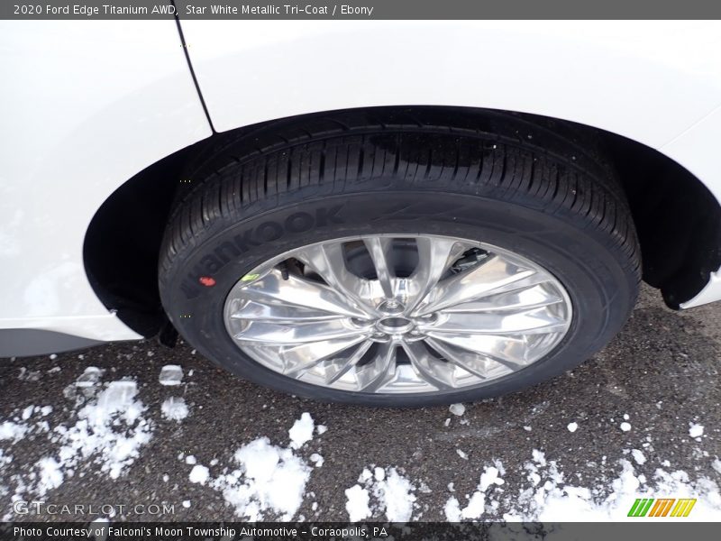 Star White Metallic Tri-Coat / Ebony 2020 Ford Edge Titanium AWD
