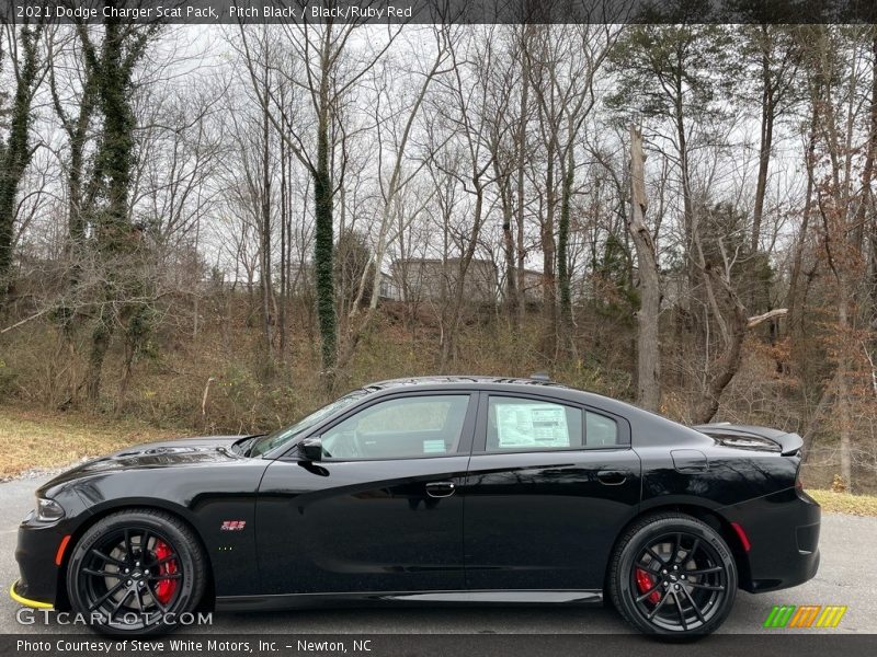 Pitch Black / Black/Ruby Red 2021 Dodge Charger Scat Pack