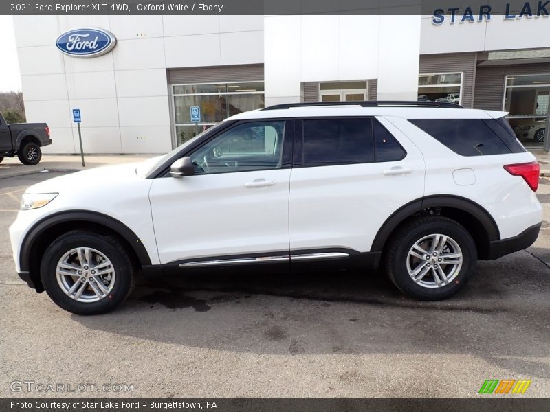 Oxford White / Ebony 2021 Ford Explorer XLT 4WD