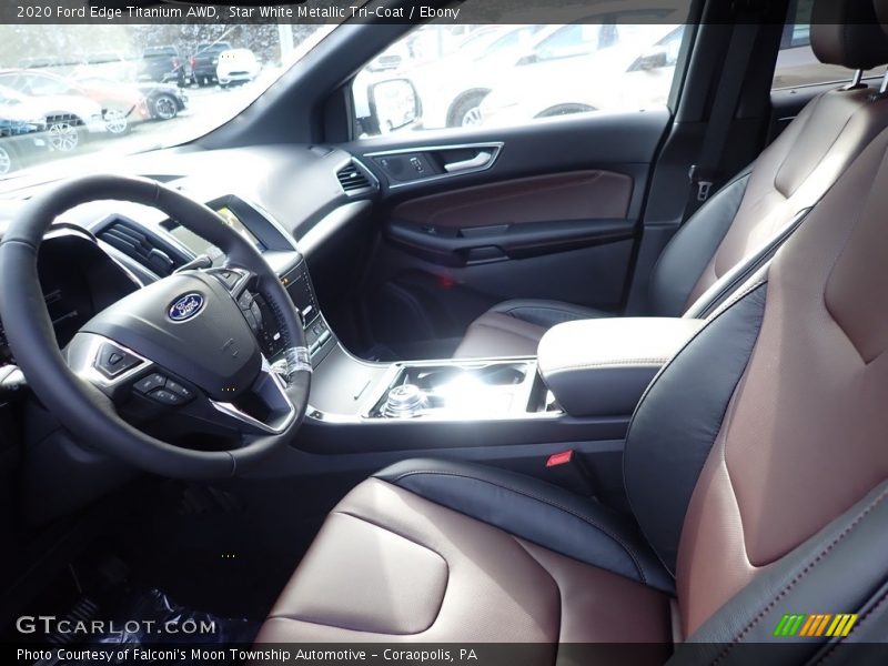 Star White Metallic Tri-Coat / Ebony 2020 Ford Edge Titanium AWD
