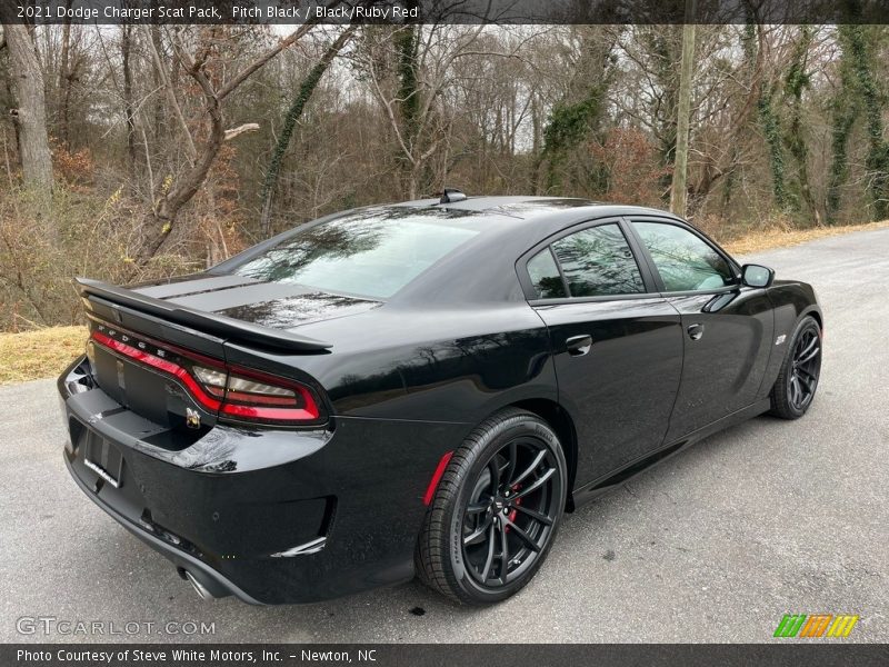 Pitch Black / Black/Ruby Red 2021 Dodge Charger Scat Pack