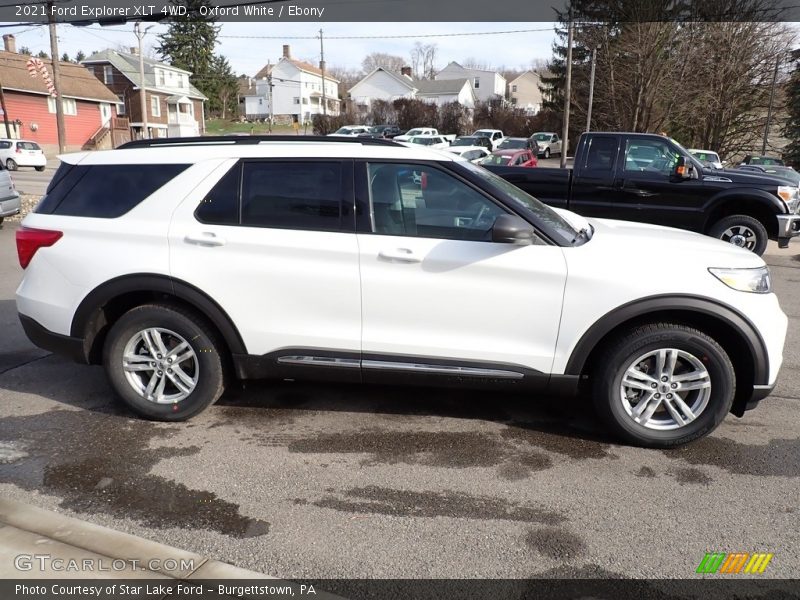 Oxford White / Ebony 2021 Ford Explorer XLT 4WD