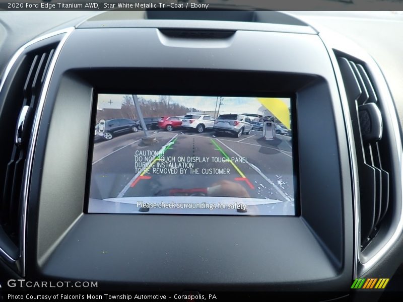 Star White Metallic Tri-Coat / Ebony 2020 Ford Edge Titanium AWD