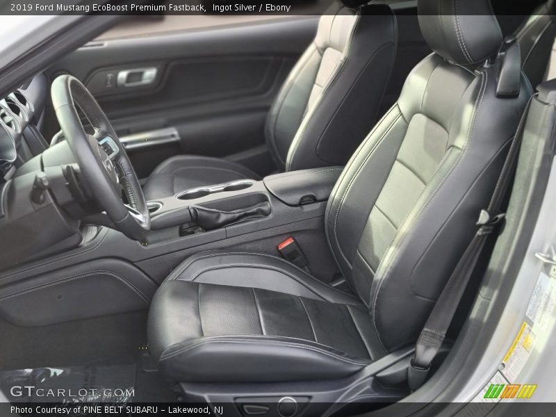 Front Seat of 2019 Mustang EcoBoost Premium Fastback