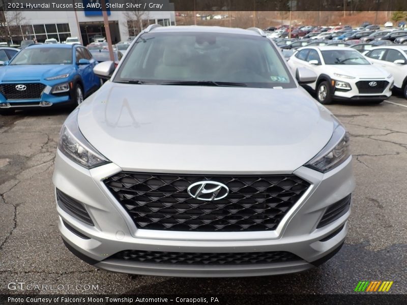 Stellar Silver / Gray 2021 Hyundai Tucson SEL AWD