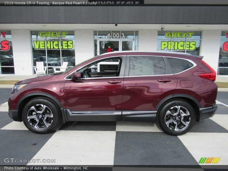 Basque Red Pearl II / Ivory 2019 Honda CR-V Touring