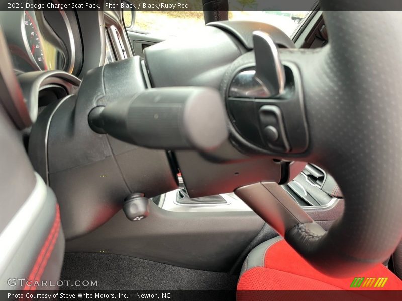 Pitch Black / Black/Ruby Red 2021 Dodge Charger Scat Pack