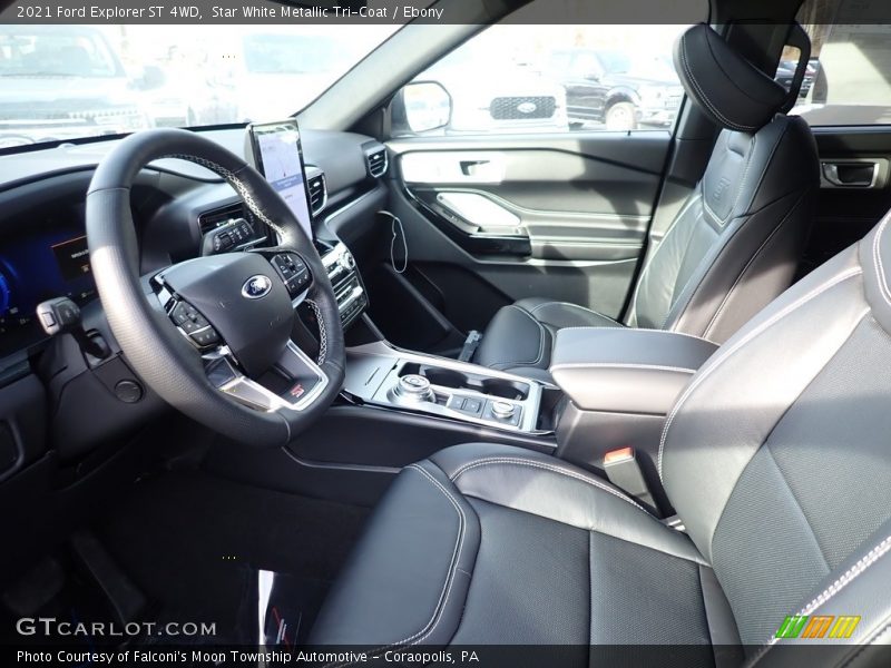 Front Seat of 2021 Explorer ST 4WD