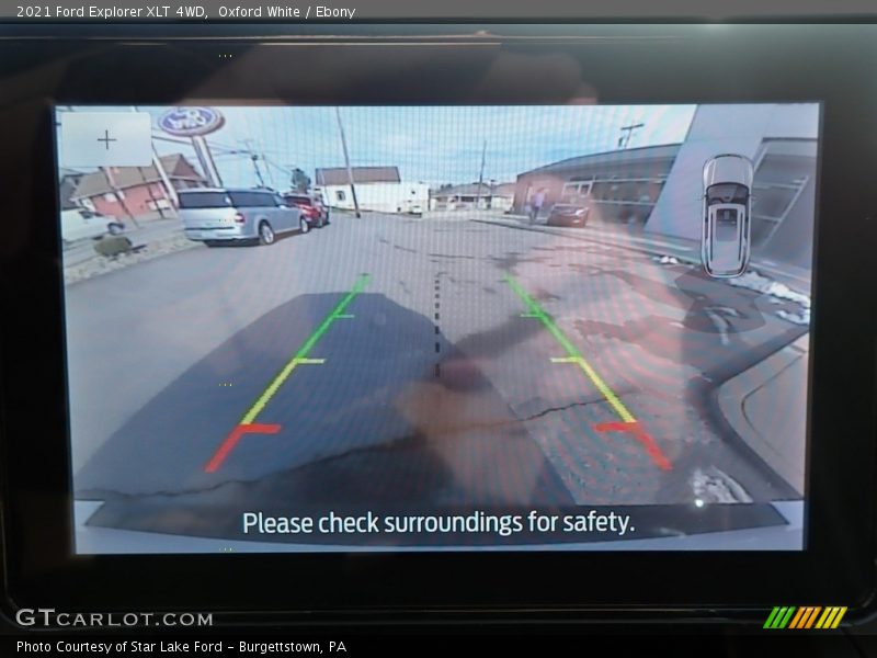Oxford White / Ebony 2021 Ford Explorer XLT 4WD