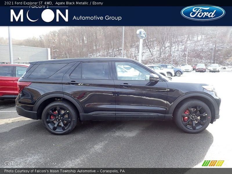 Agate Black Metallic / Ebony 2021 Ford Explorer ST 4WD