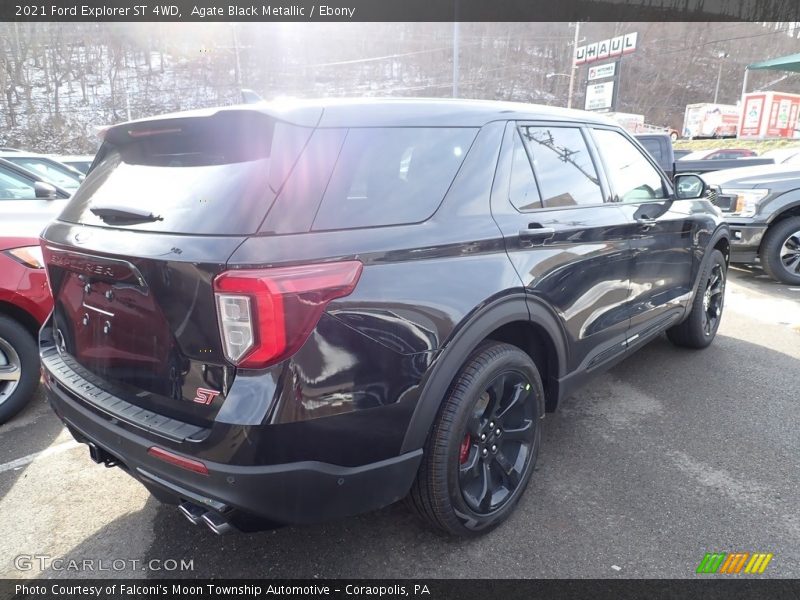 Agate Black Metallic / Ebony 2021 Ford Explorer ST 4WD