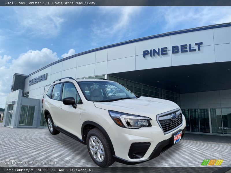 Crystal White Pearl / Gray 2021 Subaru Forester 2.5i