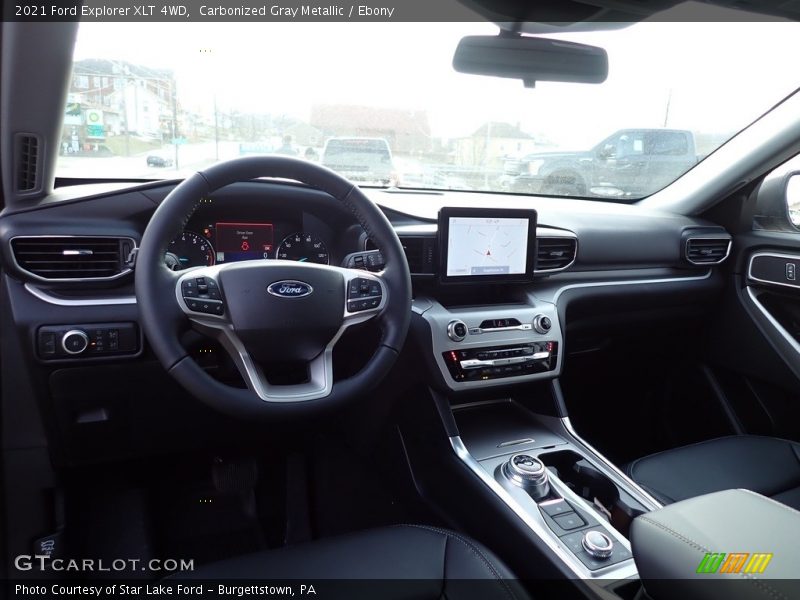  2021 Explorer XLT 4WD Ebony Interior