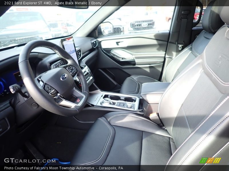 Front Seat of 2021 Explorer ST 4WD