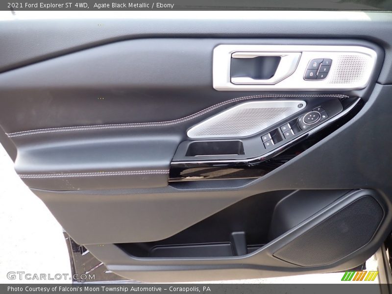 Agate Black Metallic / Ebony 2021 Ford Explorer ST 4WD