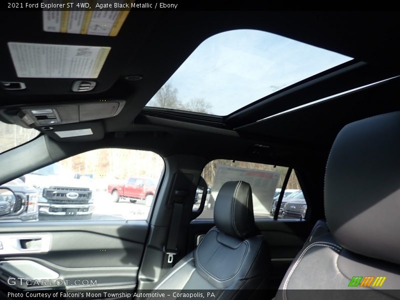Agate Black Metallic / Ebony 2021 Ford Explorer ST 4WD