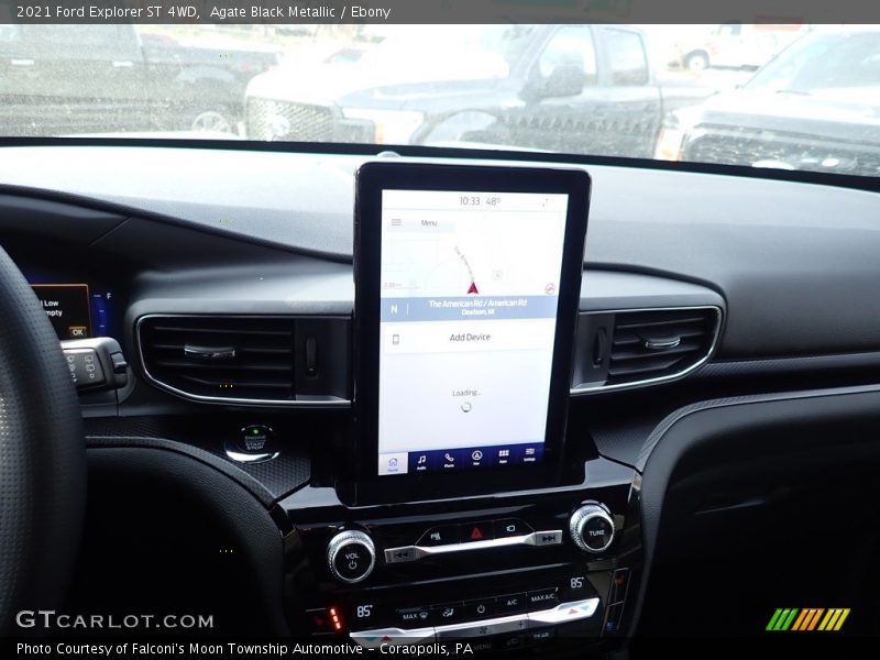 Agate Black Metallic / Ebony 2021 Ford Explorer ST 4WD