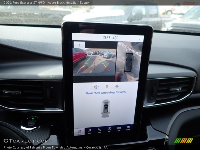 Agate Black Metallic / Ebony 2021 Ford Explorer ST 4WD