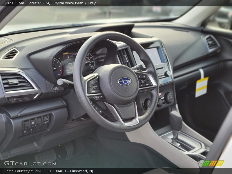 Crystal White Pearl / Gray 2021 Subaru Forester 2.5i