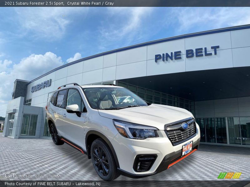 Crystal White Pearl / Gray 2021 Subaru Forester 2.5i Sport