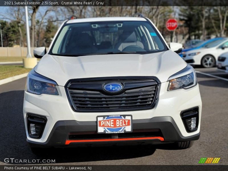 Crystal White Pearl / Gray 2021 Subaru Forester 2.5i Sport