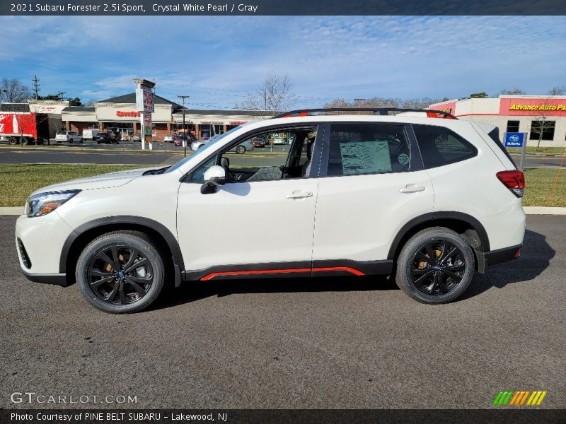 Crystal White Pearl / Gray 2021 Subaru Forester 2.5i Sport