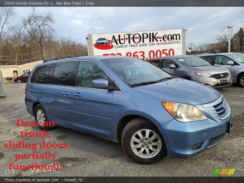 Bali Blue Pearl / Gray 2009 Honda Odyssey EX-L