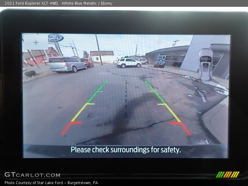 Infinite Blue Metallic / Ebony 2021 Ford Explorer XLT 4WD