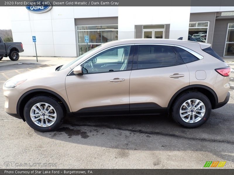 Desert Gold Metallic / Dark Earth Gray 2020 Ford Escape SE 4WD