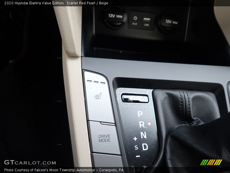 Scarlet Red Pearl / Beige 2020 Hyundai Elantra Value Edition
