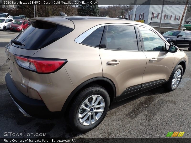 Desert Gold Metallic / Dark Earth Gray 2020 Ford Escape SE 4WD