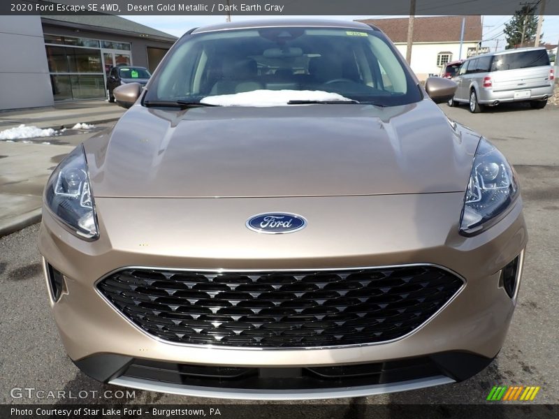 Desert Gold Metallic / Dark Earth Gray 2020 Ford Escape SE 4WD