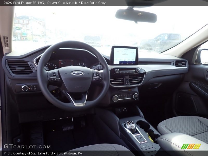 Desert Gold Metallic / Dark Earth Gray 2020 Ford Escape SE 4WD