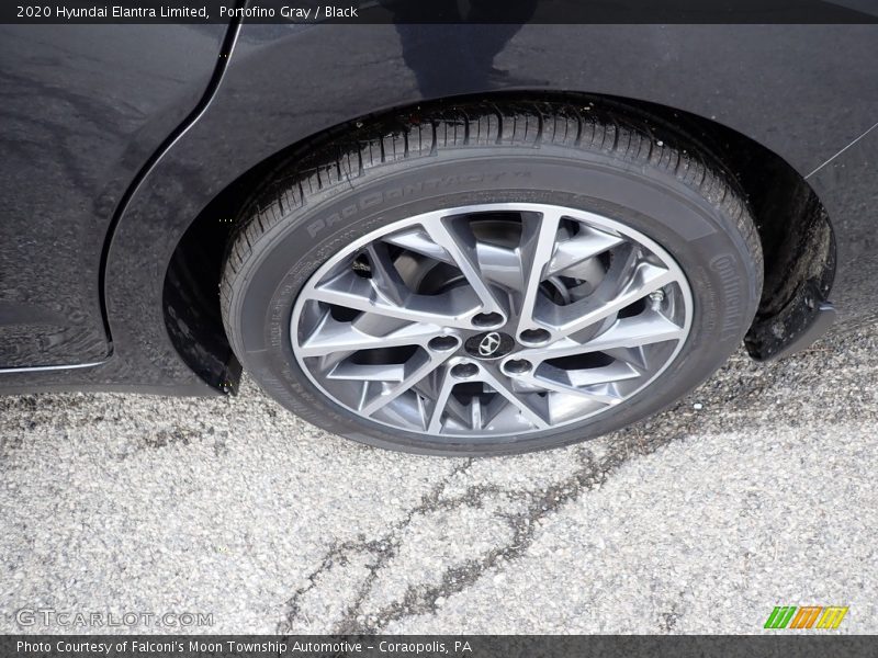 Portofino Gray / Black 2020 Hyundai Elantra Limited